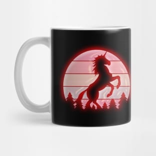 Red Unicorn Mug